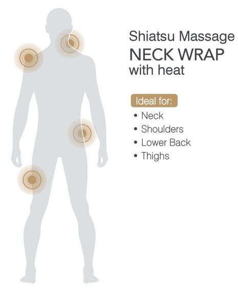 Rechargeable Shiatsu Massage Neck Wrap with Heat